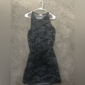 Sundry for Evereve Black & Charcoal Camo Mini Dress M/2